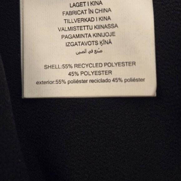 Michael Kors Pleated Mini Dress Black PM Long Sleeves Flowy Wedding Guest NWT - Picture 12 of 12